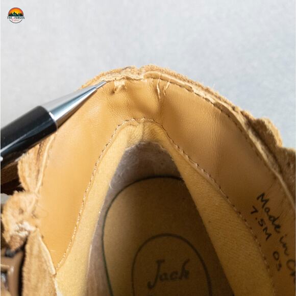 Jack Rogers Ankle Booties Brown Suede Classic Side Zip Cottage Women's Size 7.5M - Picture 12 of 13